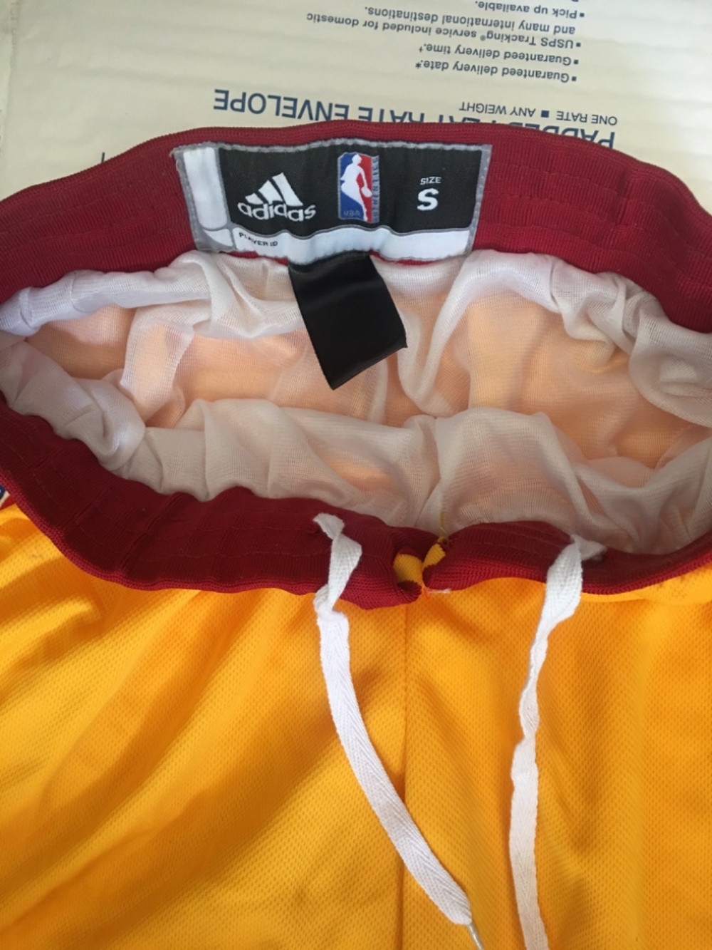 Men’s NBA Authentic adidas Cleveland Cavaliers Gold Shorts Size Small - Picture 8 of 16